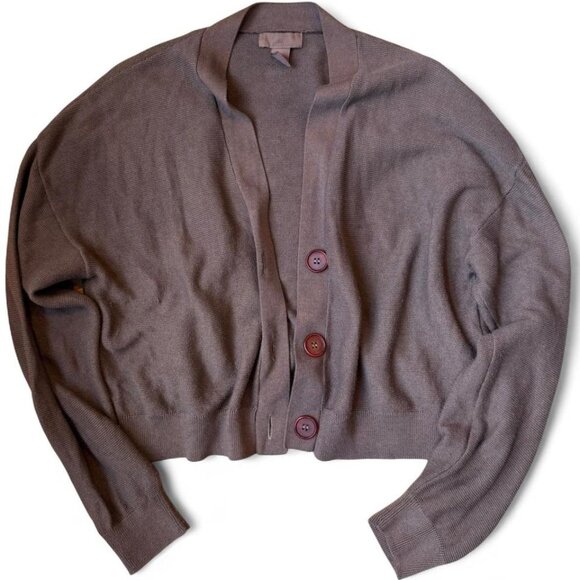 H&M Brown Relaxed Fit Cardigan Sweater - Picture 1 of 3